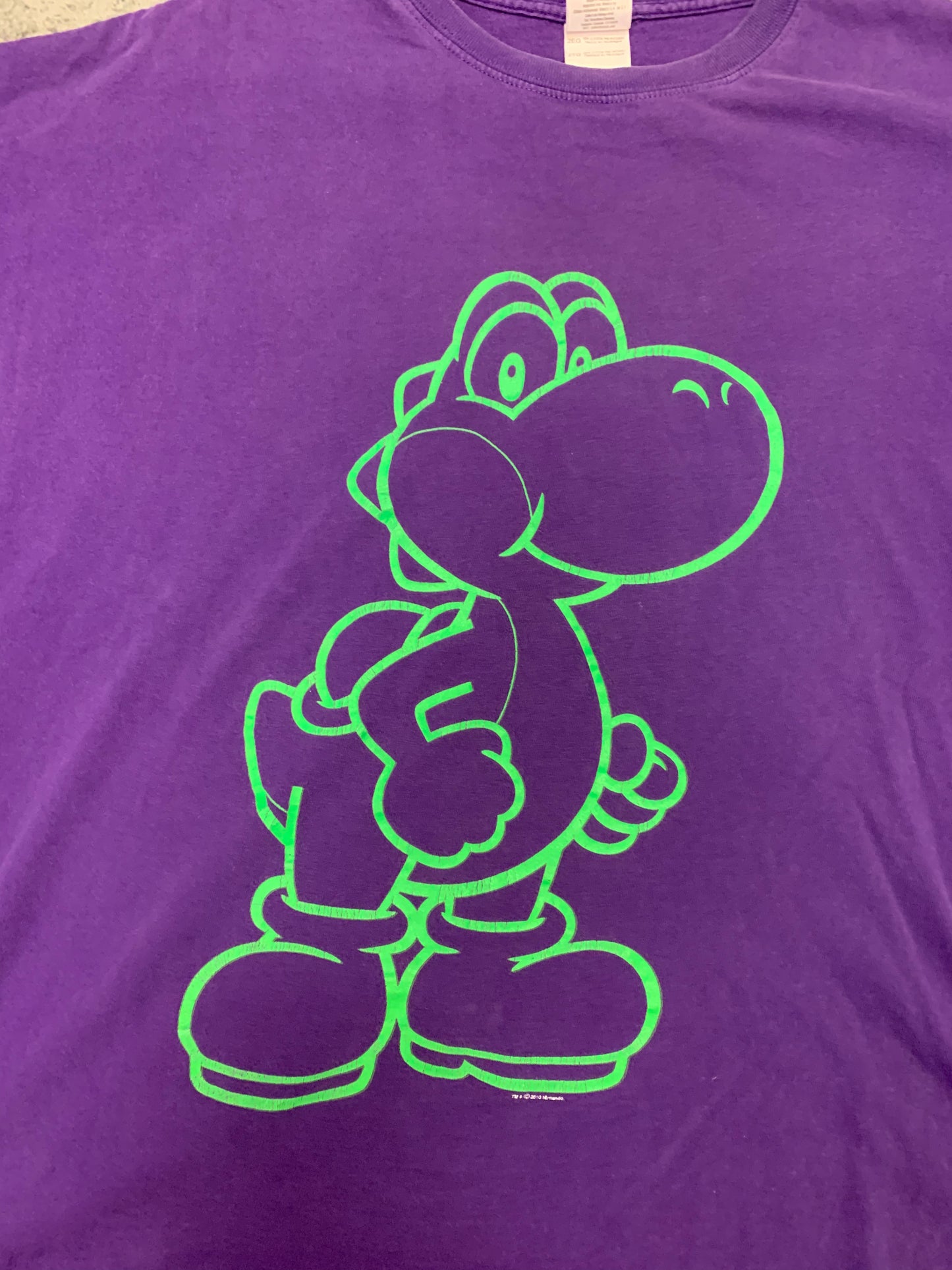 Y2K YOSHI TEE PURPLE GREEN