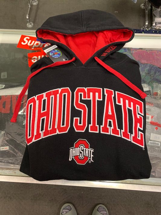 Retro Style Ohio State Hoodie Embroidered Logo