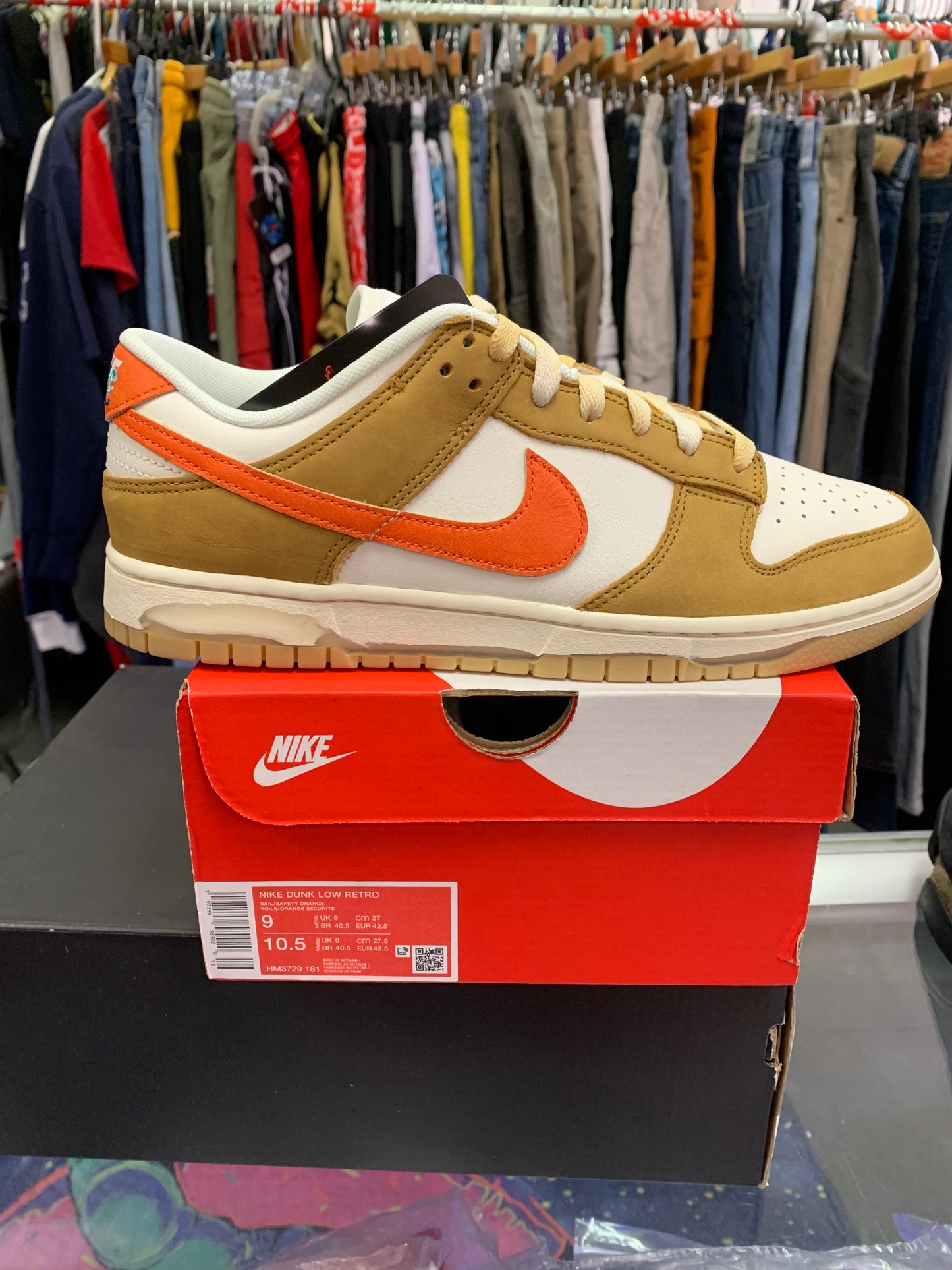 Nike Dunk Low Sail/Safety Orange