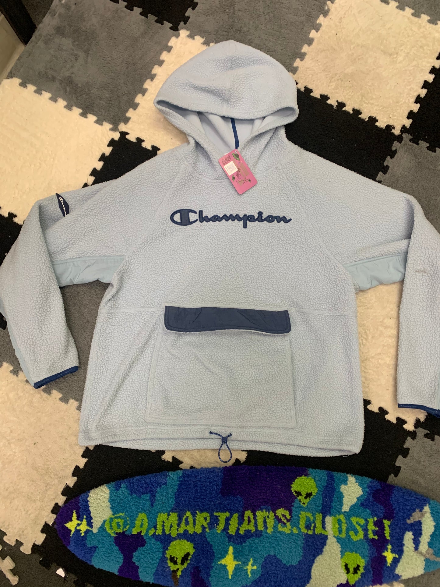 Champion Fleece Pullover Baby Blue