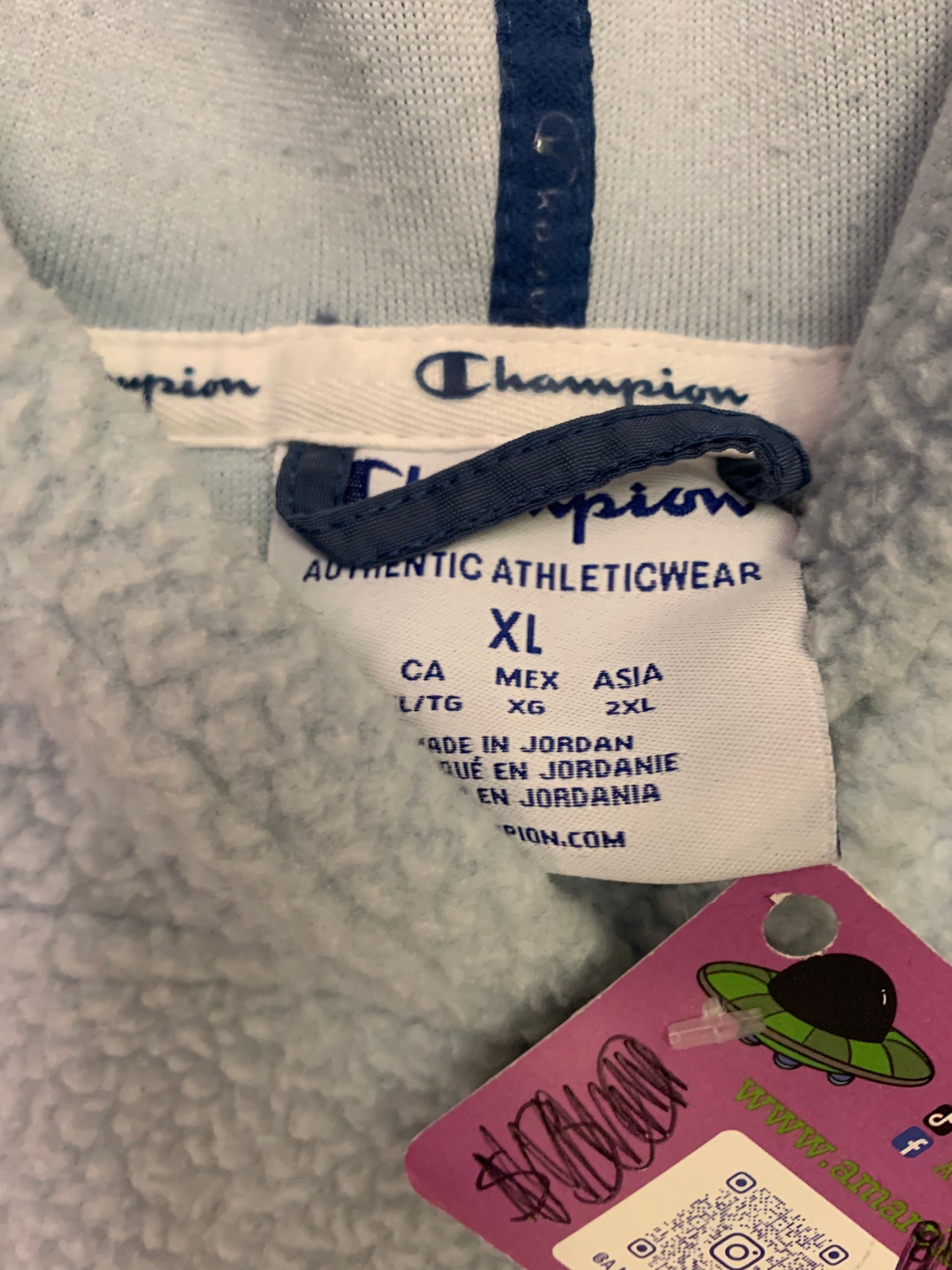 Champion Fleece Pullover Baby Blue