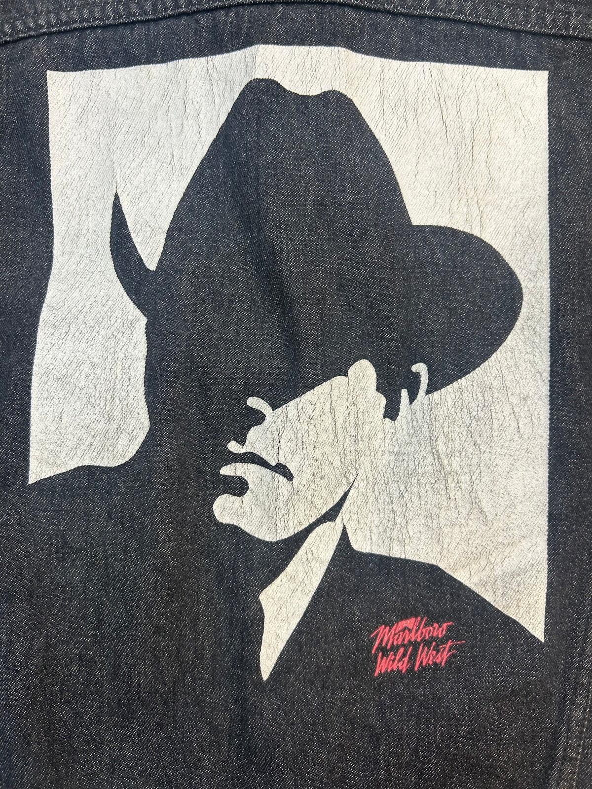 Vintage 90s Marlboro Vintage Wild West Denim Jacket