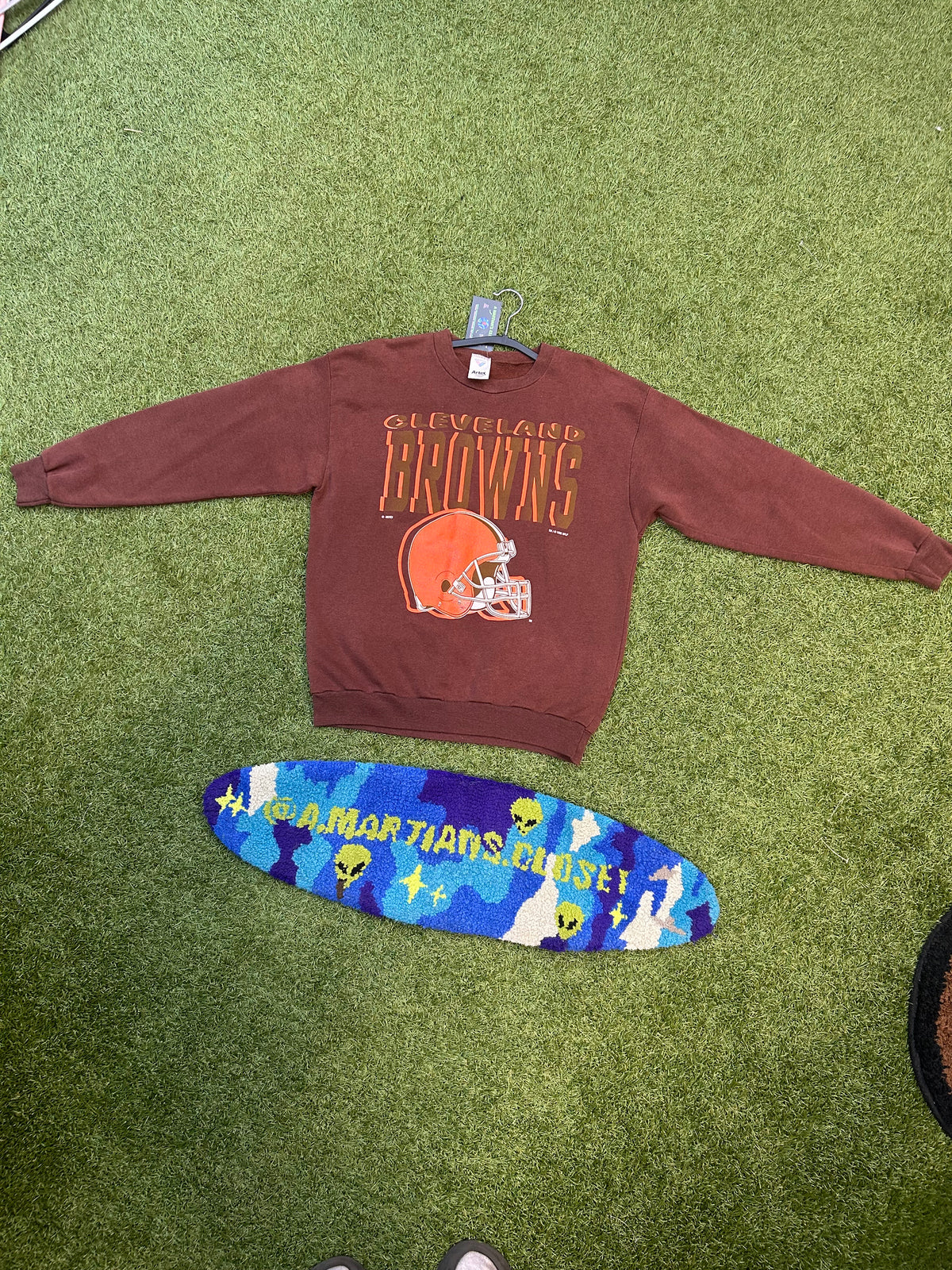 Vintage 1992 Cleveland Browns 3D Logo Crewneck