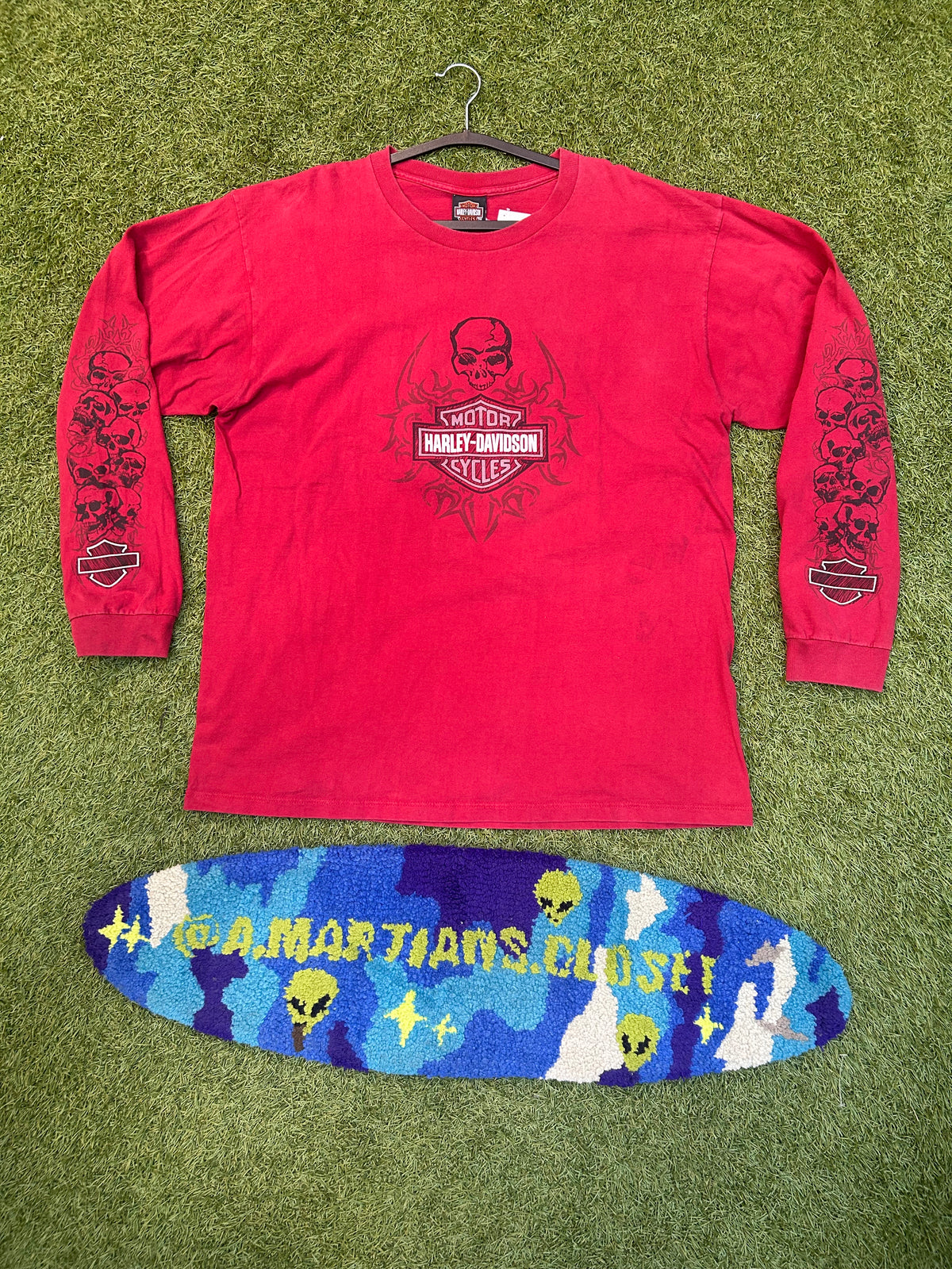 Y2K Harley Davidson Florida Long Sleeve Skull Hit Tee