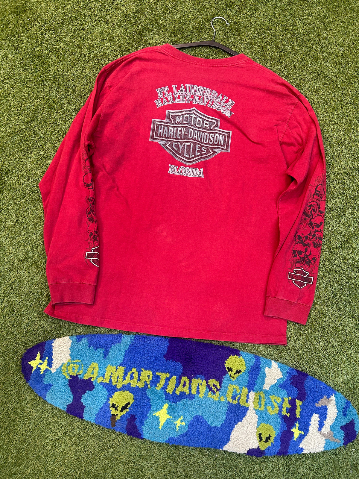 Y2K Harley Davidson Florida Long Sleeve Skull Hit Tee