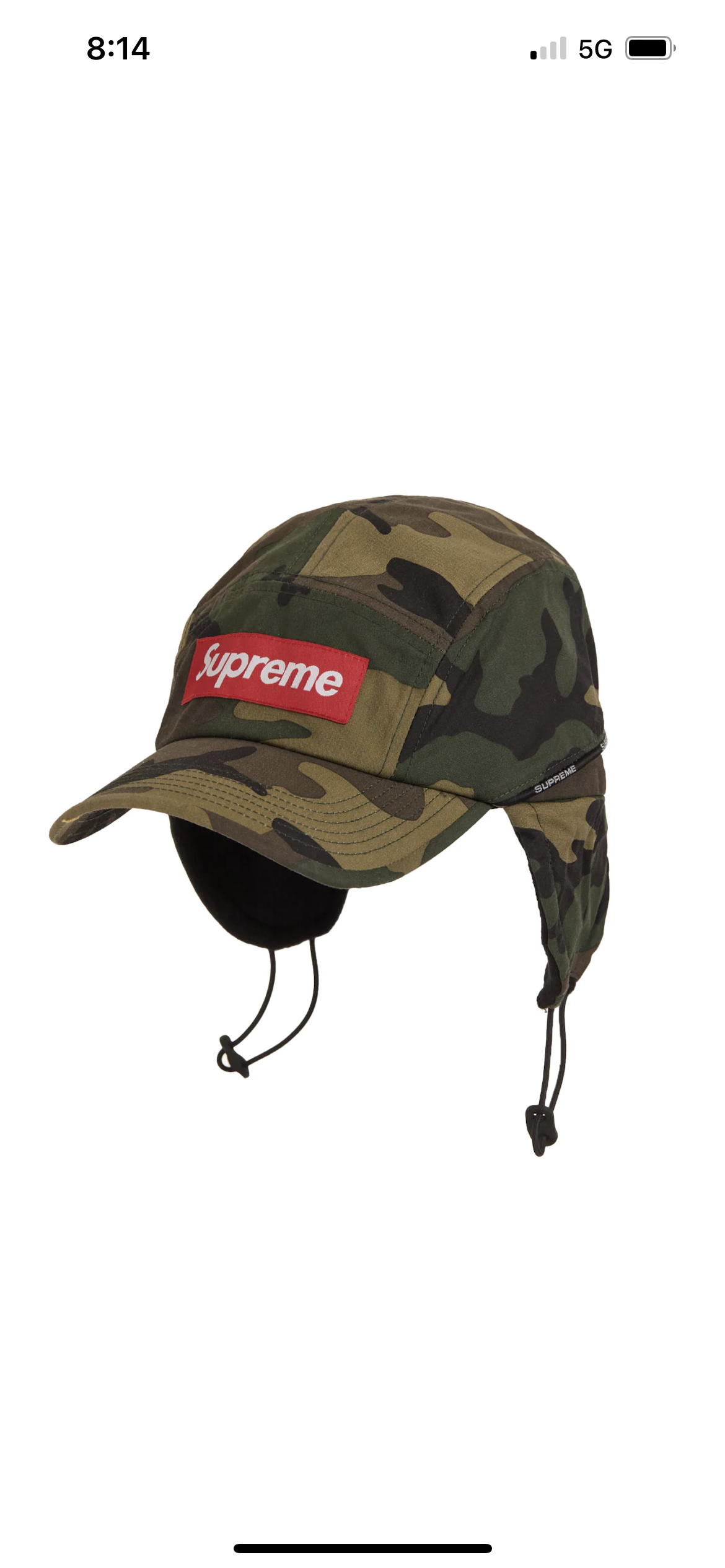 Supreme Packable EarFlap Camp Cap